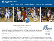 Tablet Screenshot of drakehoops.com